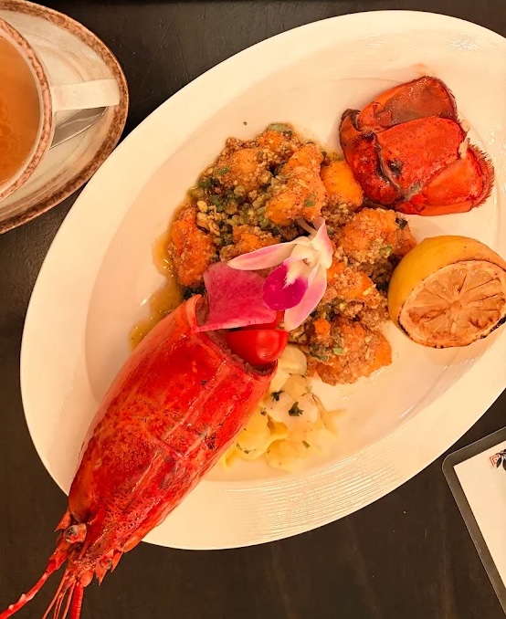 Naga Fire lobster with charred citrus, lemon, and fresh chillies